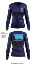 VQ-1 16140645 Women's Long Sleeve V-neck Shirt - 1