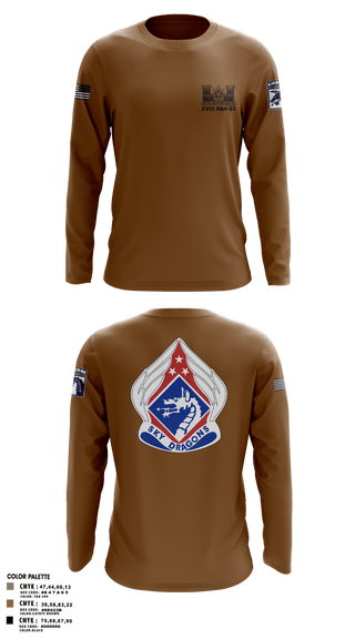 Long Sleeve Performance Shirt, XVIII ABN G2, Army, Teamtime, Team time, sublimation, custom sports apparel, team uniforms, spirit wear, spiritwear, sports uniforms, custom shirts, team store, custom team store, fundraiser sports, apparel fundraiser