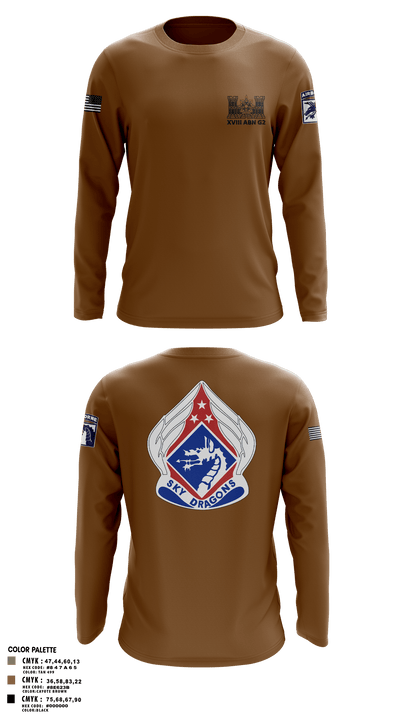 XVIII ABN G2 65000076 Long Sleeve Performance Shirt - 5