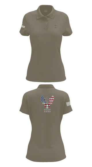 Women's Short Sleeve Performance Polo, 7th Munitions Sq, Air Force, Teamtime, Team time, sublimation, custom sports apparel, team uniforms, spirit wear, spiritwear, sports uniforms, custom shirts, team store, custom team store, fundraiser sports, apparel fundraiser
