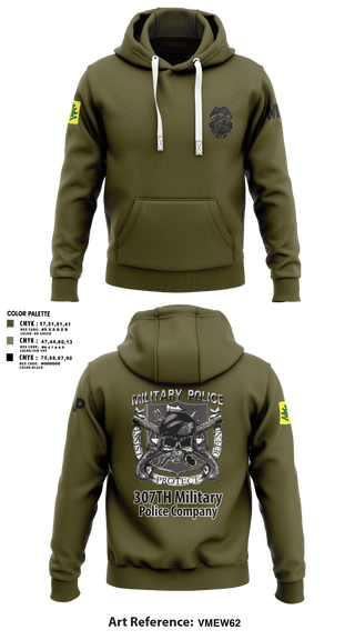 Hoodie, 307TH Military Police Company, , Teamtime, Team time, sublimation, custom sports apparel, team uniforms, spirit wear, spiritwear, sports uniforms, custom shirts, team store, custom team store, fundraiser sports, apparel fundraiser