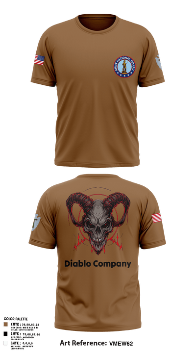 Delta Company 3-144th Infantry 77323460 Old School Cotton Feel Shirt - 4