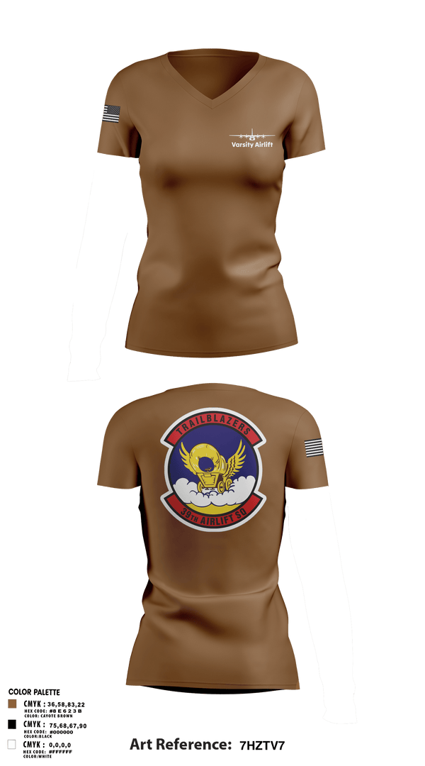 Women's Short Sleeve Vneck Shirt, 39th AS, Air Force, Teamtime, Team time, sublimation, custom sports apparel, team uniforms, spirit wear, spiritwear, sports uniforms, custom shirts, team store, custom team store, fundraiser sports, apparel fundraiser