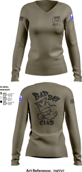 3rd PLT Bad Boys 51612631 Women's Long Sleeve V-neck Shirt - 1