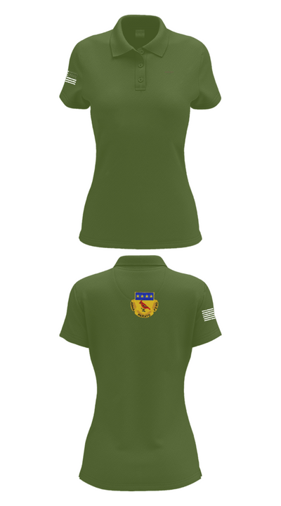 Alpha BTRY 2/138th FA 84014015 Women's Short Sleeve Performance Polo  - 52