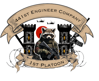441st Engineer Company 97843489 Stainless Steel Water Bottle with a Straw Lid
