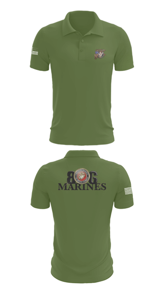 Short Sleeve Performance Polo, 806 MarinesBoots and Badges of the South Plains, Fire Department, Teamtime, Team time, sublimation, custom sports apparel, team uniforms, spirit wear, spiritwear, sports uniforms, custom shirts, team store, custom team store, fundraiser sports, apparel fundraiser