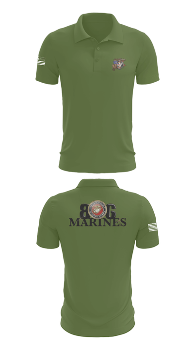 806 Marines 13874790 Short Sleeve Performance Polo - 47