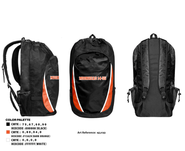 Gear Bag, Moorhead 14-5s, Women's Volleyball, Teamtime, Team time, sublimation, custom sports apparel, team uniforms, spirit wear, spiritwear, sports uniforms, custom shirts, team store, custom team store, fundraiser sports, apparel fundraiser