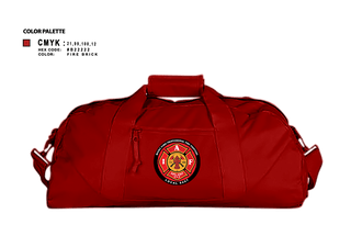 Duffle Bag, Rocky Ford Professional Firefighters Local 5497, Fire Department, Teamtime, Team time, sublimation, custom sports apparel, team uniforms, spirit wear, spiritwear, sports uniforms, custom shirts, team store, custom team store, fundraiser sports, apparel fundraiser
