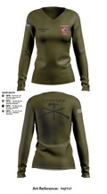 Charger Co. / 2-112th Infantry Battalion 37738588 Women's Long Sleeve V-neck Shirt - 78