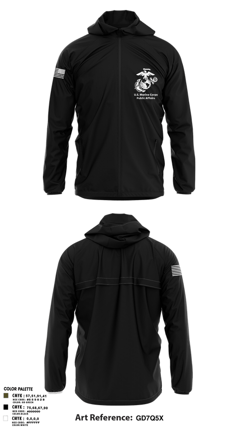 Windbreaker, MCRDPI COMMSTRAT, Marines, Teamtime, Team time, sublimation, custom sports apparel, team uniforms, spirit wear, spiritwear, sports uniforms, custom shirts, team store, custom team store, fundraiser sports, apparel fundraiser