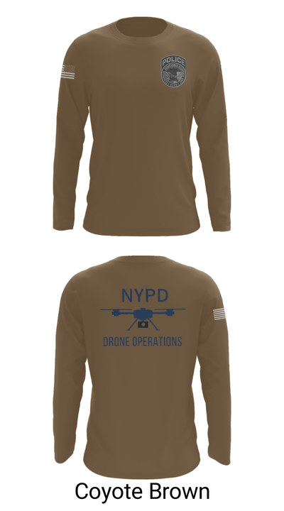 NYPD TARU 76375365 Long Sleeve Performance Shirt - 6