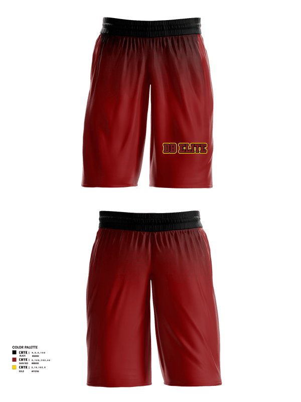 Mens Basketball Shorts, DB Elite, Men's Basketball, Teamtime, Team time, sublimation, custom sports apparel, team uniforms, spirit wear, spiritwear, sports uniforms, custom shirts, team store, custom team store, fundraiser sports, apparel fundraiser