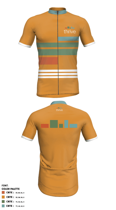 Thrive Companies Pelotonia 63672399 Cycling Jersey - 1