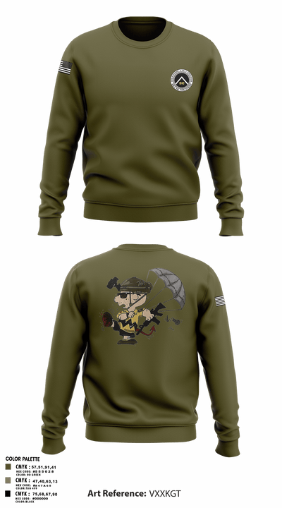 3rd Platoon, CCo, 1-508th PIR 77513198 Crew Neck Sweatshirt - 8