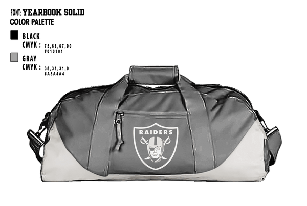 Duffle Bag, Drexel Hill Raiders, Spirit Store, Teamtime, Team time, sublimation, custom sports apparel, team uniforms, spirit wear, spiritwear, sports uniforms, custom shirts, team store, custom team store, fundraiser sports, apparel fundraiser