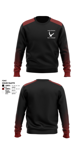 Crew Neck Sweatshirt, Eagles, Men's Volleyball, Teamtime, Team time, sublimation, custom sports apparel, team uniforms, spirit wear, spiritwear, sports uniforms, custom shirts, team store, custom team store, fundraiser sports, apparel fundraiser