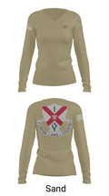 C Co 1-124 Rifle Company 57736053 Women's Long Sleeve V-neck Shirt - 92
