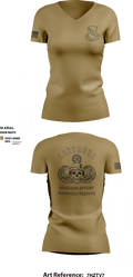 LAZY HELLDIVER 74477476 Women's Short Sleeve V-neck Shirt - 3
