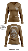2ND PLATOON ONI 37360870 Women's Long Sleeve V-neck Shirt - 5