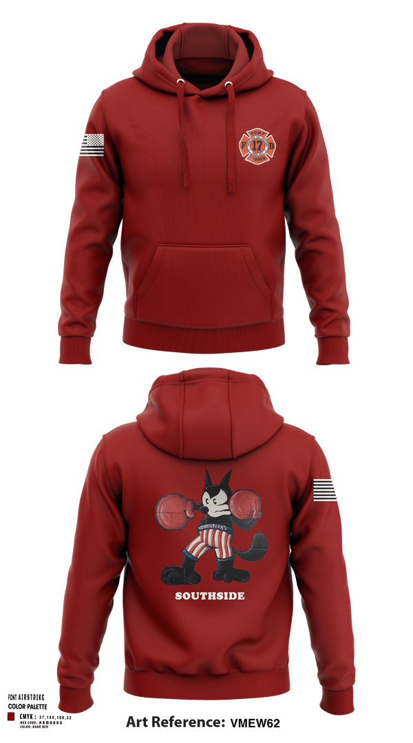 Hoodie, Station 17, Fire Department, Teamtime, Team time, sublimation, custom sports apparel, team uniforms, spirit wear, spiritwear, sports uniforms, custom shirts, team store, custom team store, fundraiser sports, apparel fundraiser