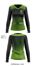Rising Phoenix S.A. 7328004 Women's Long Sleeve V-neck Shirt - 4