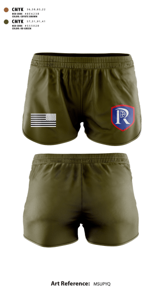 Ranger Panties, RICS Raiders, Army, Teamtime, Team time, sublimation, custom sports apparel, team uniforms, spirit wear, spiritwear, sports uniforms, custom shirts, team store, custom team store, fundraiser sports, apparel fundraiser