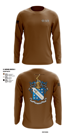 Long Sleeve Performance Shirt, Phi Delta Theta, Army, Teamtime, Team time, sublimation, custom sports apparel, team uniforms, spirit wear, spiritwear, sports uniforms, custom shirts, team store, custom team store, fundraiser sports, apparel fundraiser