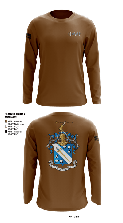 Phi Delta Theta 42794555 Long Sleeve Performance Shirt - 2