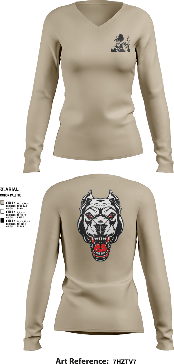Women's Long Sleeve Vneck Shirt, Oscar Golf Charlie Tango, Army, Teamtime, Team time, sublimation, custom sports apparel, team uniforms, spirit wear, spiritwear, sports uniforms, custom shirts, team store, custom team store, fundraiser sports, apparel fundraiser