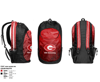 Gear Bag, Greenville Senior High School Swimming, Swimming, Teamtime, Team time, sublimation, custom sports apparel, team uniforms, spirit wear, spiritwear, sports uniforms, custom shirts, team store, custom team store, fundraiser sports, apparel fundraiser