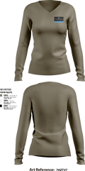 Bad Boys Elite SecurityBad Boys Elite Security 16850086 Women's Long Sleeve V-neck Shirt - 1