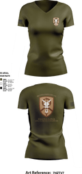 1st Platoon, 423 TC 69151656 Women's Short Sleeve V-neck Shirt - 1