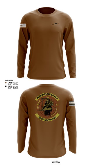 Long Sleeve Performance Shirt, 319th Maintenance Squadron, Air Force, Teamtime, Team time, sublimation, custom sports apparel, team uniforms, spirit wear, spiritwear, sports uniforms, custom shirts, team store, custom team store, fundraiser sports, apparel fundraiser
