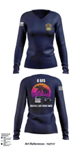 6th Security Forces Squadron 79689853 Women's Long Sleeve V-neck Shirt - 5