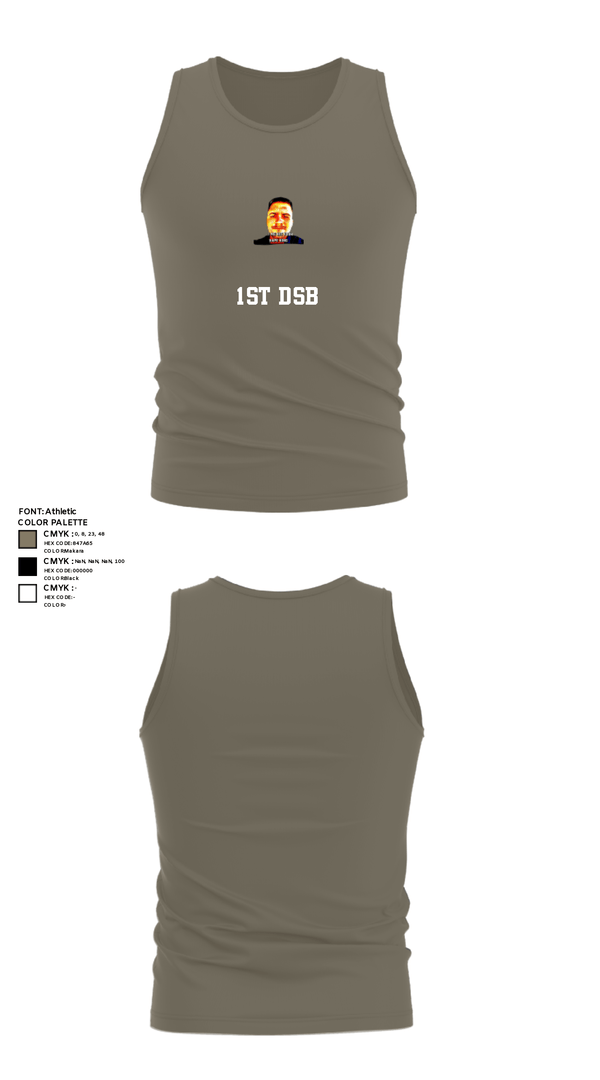 Tank Top, 1st DSB, Marines, Teamtime, Team time, sublimation, custom sports apparel, team uniforms, spirit wear, spiritwear, sports uniforms, custom shirts, team store, custom team store, fundraiser sports, apparel fundraiser