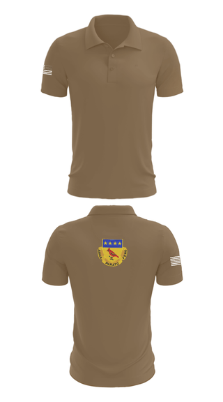 Short Sleeve Performance Polo, Alpha BTRY 2/138th FA, National Guard, Teamtime, Team time, sublimation, custom sports apparel, team uniforms, spirit wear, spiritwear, sports uniforms, custom shirts, team store, custom team store, fundraiser sports, apparel fundraiser