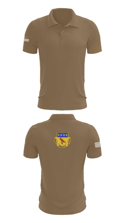 Alpha BTRY 2/138th FA 84014015 Short Sleeve Performance Polo - 7