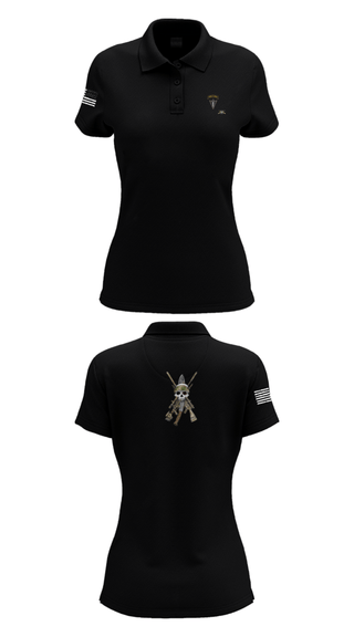 Women's Short Sleeve Performance Polo, HHC 2/130 IN, National Guard, Teamtime, Team time, sublimation, custom sports apparel, team uniforms, spirit wear, spiritwear, sports uniforms, custom shirts, team store, custom team store, fundraiser sports, apparel fundraiser