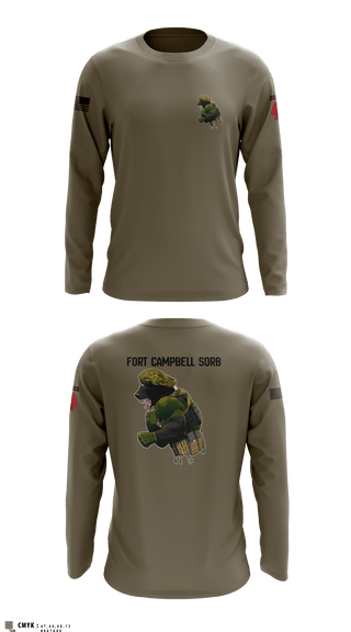 Long Sleeve Performance Shirt, Campbell SORB, Army, Teamtime, Team time, sublimation, custom sports apparel, team uniforms, spirit wear, spiritwear, sports uniforms, custom shirts, team store, custom team store, fundraiser sports, apparel fundraiser