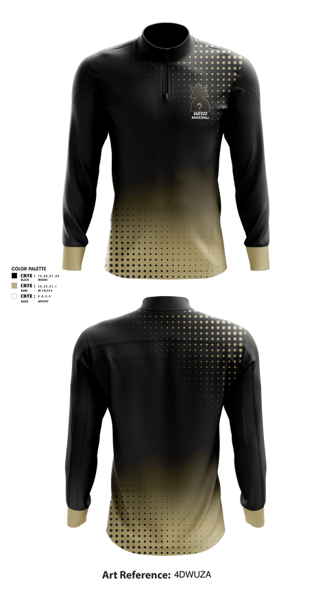Quarter Zip Jacket, DUTZZZ, Men's Basketball, Teamtime, Team time, sublimation, custom sports apparel, team uniforms, spirit wear, spiritwear, sports uniforms, custom shirts, team store, custom team store, fundraiser sports, apparel fundraiser