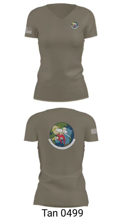 20th Intelligence Squadron 92115320 Women's Short Sleeve V-neck Shirt - 68