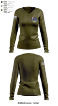 ODNR 43918731 Women's Long Sleeve V-neck Shirt - 3