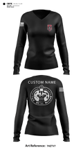 D Co 2-13th AVN REGT 27733749 Women's Long Sleeve V-neck Shirt - 5