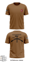 Charger Co. / 2-112th Infantry Battalion 37738588 Old School Cotton Feel Shirt - 4