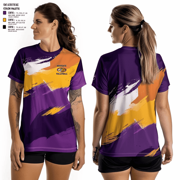 Short Sleeve Performance Shirt, Westgate High School Volleyball, Women's Volleyball, Teamtime, Team time, sublimation, custom sports apparel, team uniforms, spirit wear, spiritwear, sports uniforms, custom shirts, team store, custom team store, fundraiser sports, apparel fundraiser