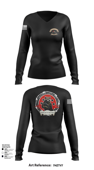 Women's Long Sleeve Vneck Shirt, 441st Engineer Company, Army, Teamtime, Team time, sublimation, custom sports apparel, team uniforms, spirit wear, spiritwear, sports uniforms, custom shirts, team store, custom team store, fundraiser sports, apparel fundraiser