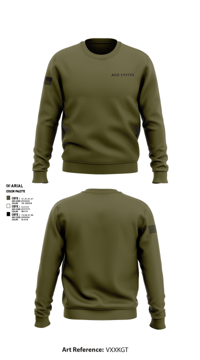 Aco 1/111th 10793492 Crew Neck Sweatshirt - 1