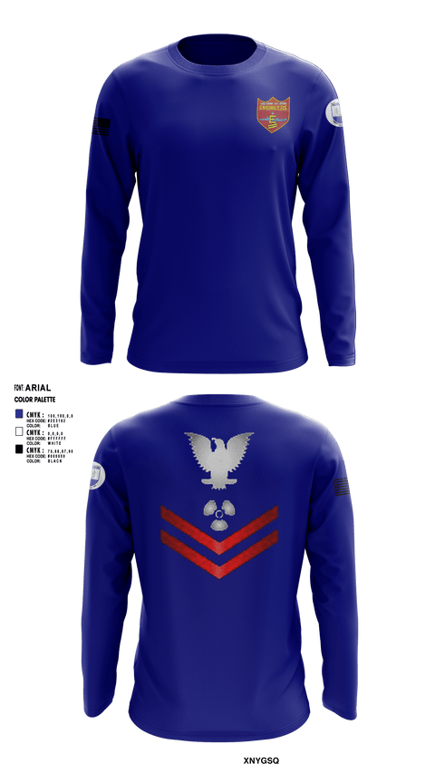 Long Sleeve Performance Shirt, USS COOK FF-1083, Navy, Teamtime, Team time, sublimation, custom sports apparel, team uniforms, spirit wear, spiritwear, sports uniforms, custom shirts, team store, custom team store, fundraiser sports, apparel fundraiser